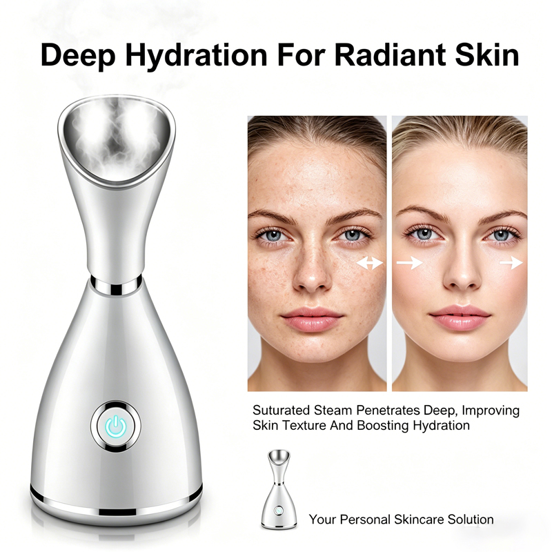 Face Steamer - Vaporizzatore Facciale 70Ml, Compresse Calde a